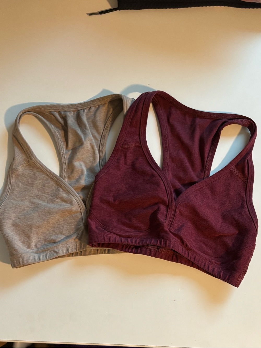 Beyond Yoga 2 Bralette Loungewear Tops Light Pink & Maroon Size Small Sleep Yoga